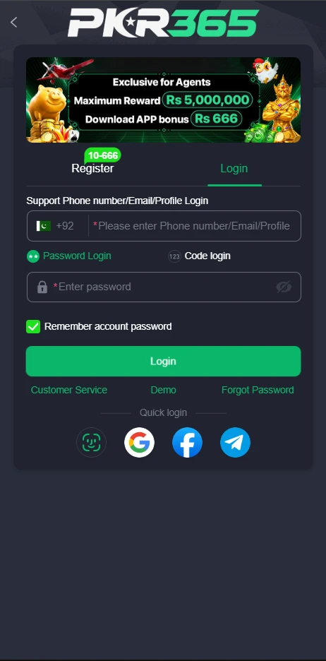 PKR365 Game Login